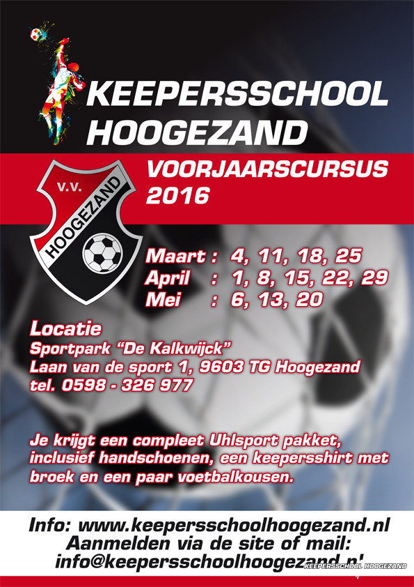 ONZE PROMOTIE POSTER VOOR DE VOORJAARSCURSUS