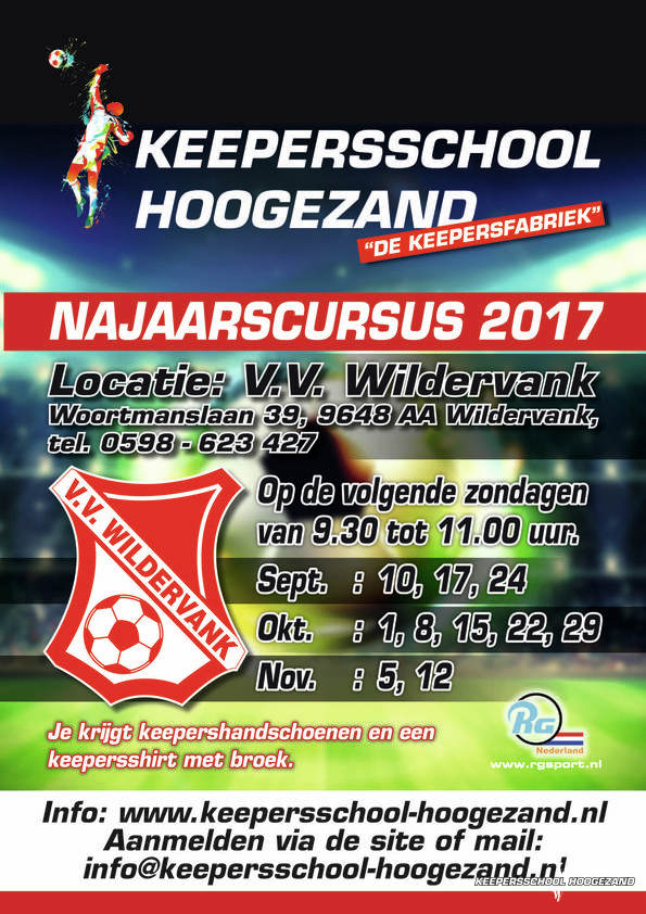 WE GAAN WEER VAN START MET ONZE NAJAARSCURSUS 2017 OP 10 SEPTEMBER.
